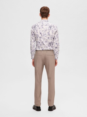 SELECTED HOMME Slimfit Hose 'SLHRobert' in Beige