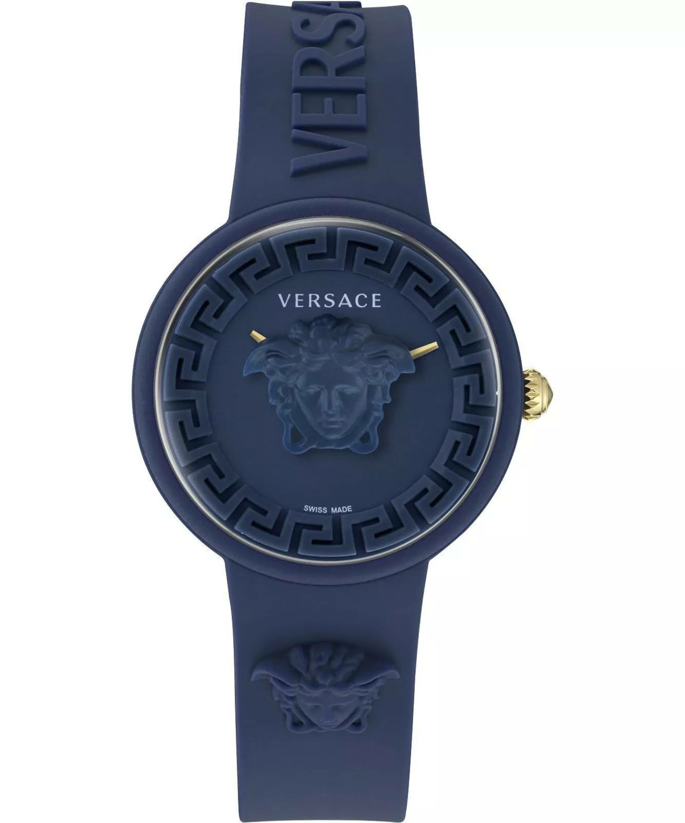 VERSACE Analoguhr 'Medusa Pop' in Blau: Vorderseite