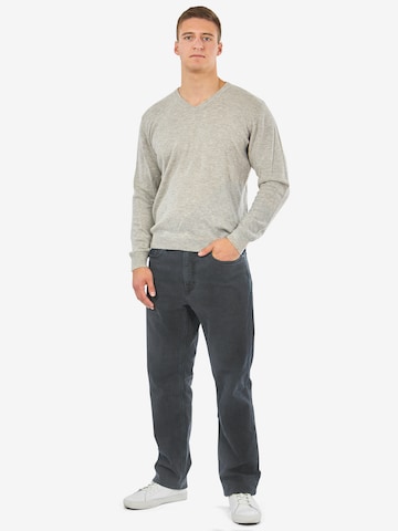 Mill&Tailor Regular Jeans ' Thermo ' in Grey: front