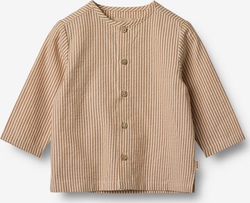 WHEAT Button Up Shirt in Brown: front