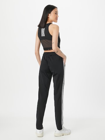 ADIDAS SPORTSWEAR Regular Workout Pants 'Essentials Warm-Up 3-Stripes' in Black