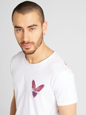 Tricou 'MT ETERNITY' de la Key Largo pe alb