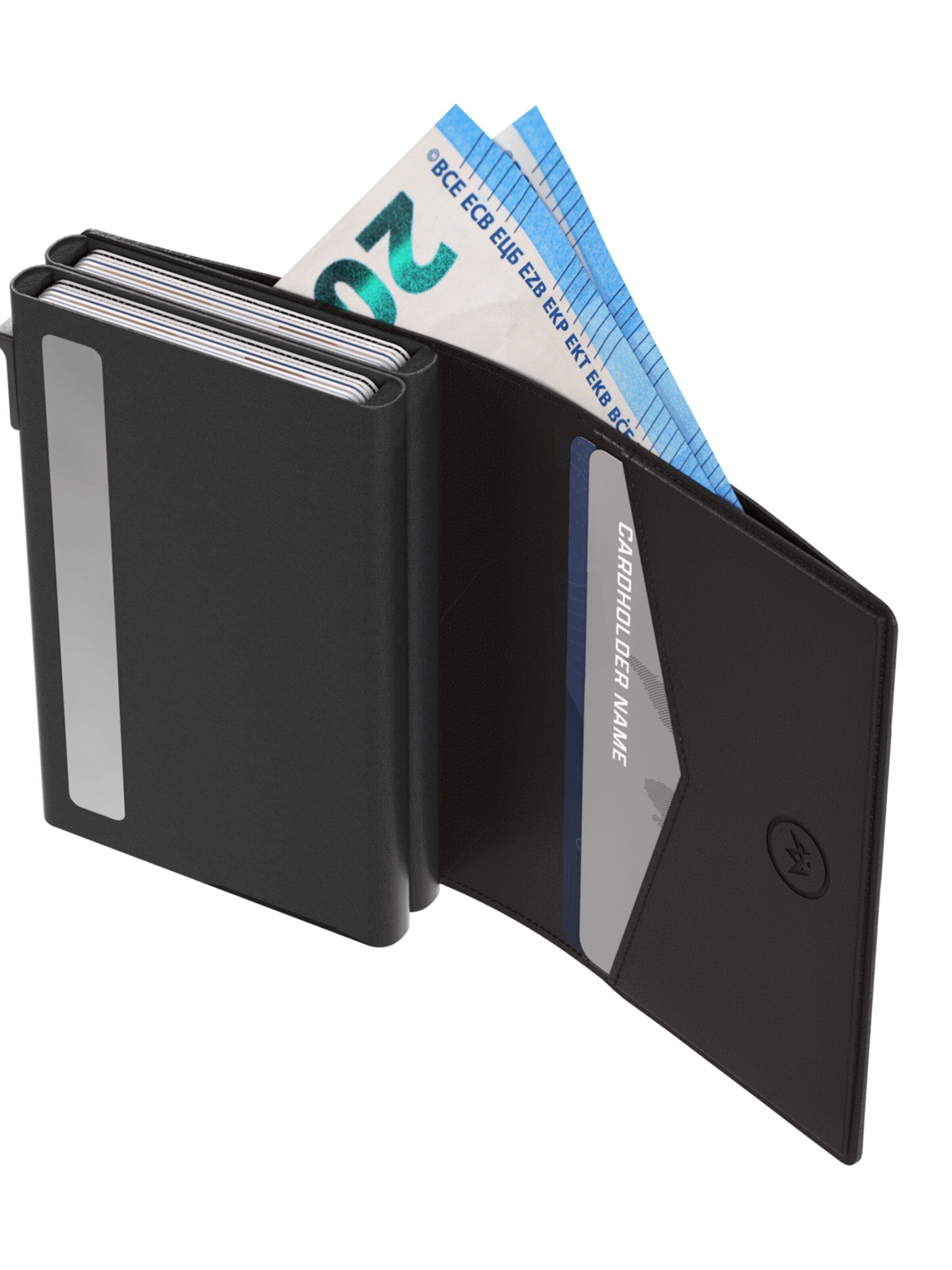 Prowallet Wallet 'Pasjeshouder Double' in Black