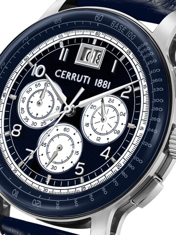 CERRUTI 1881 Analoog horloge 'Chronograph Petroio' in Blauw