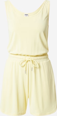 Urban Classics Jumpsuit in Yellow: front