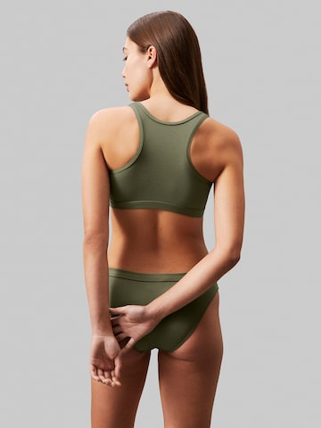 Calvin Klein Swimwear Bralette Bikini top in Green