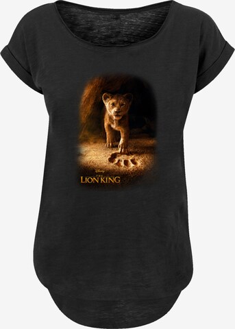 T-shirt 'Disney König der Löwen Little Löwe' F4NT4STIC en noir : devant