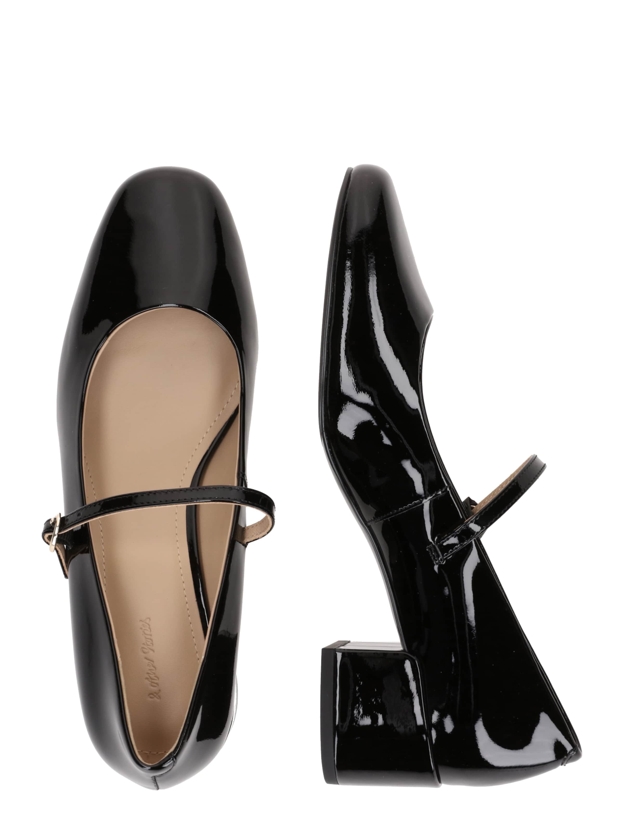 & Other Stories Балетки с ремешком в Черный