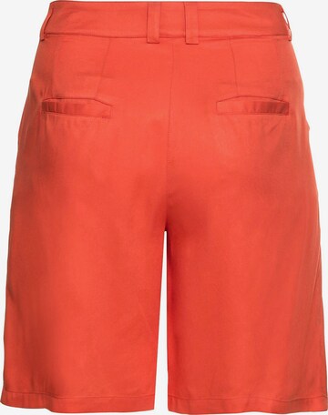SHEEGO Loose fit Pleat-Front Pants in Orange