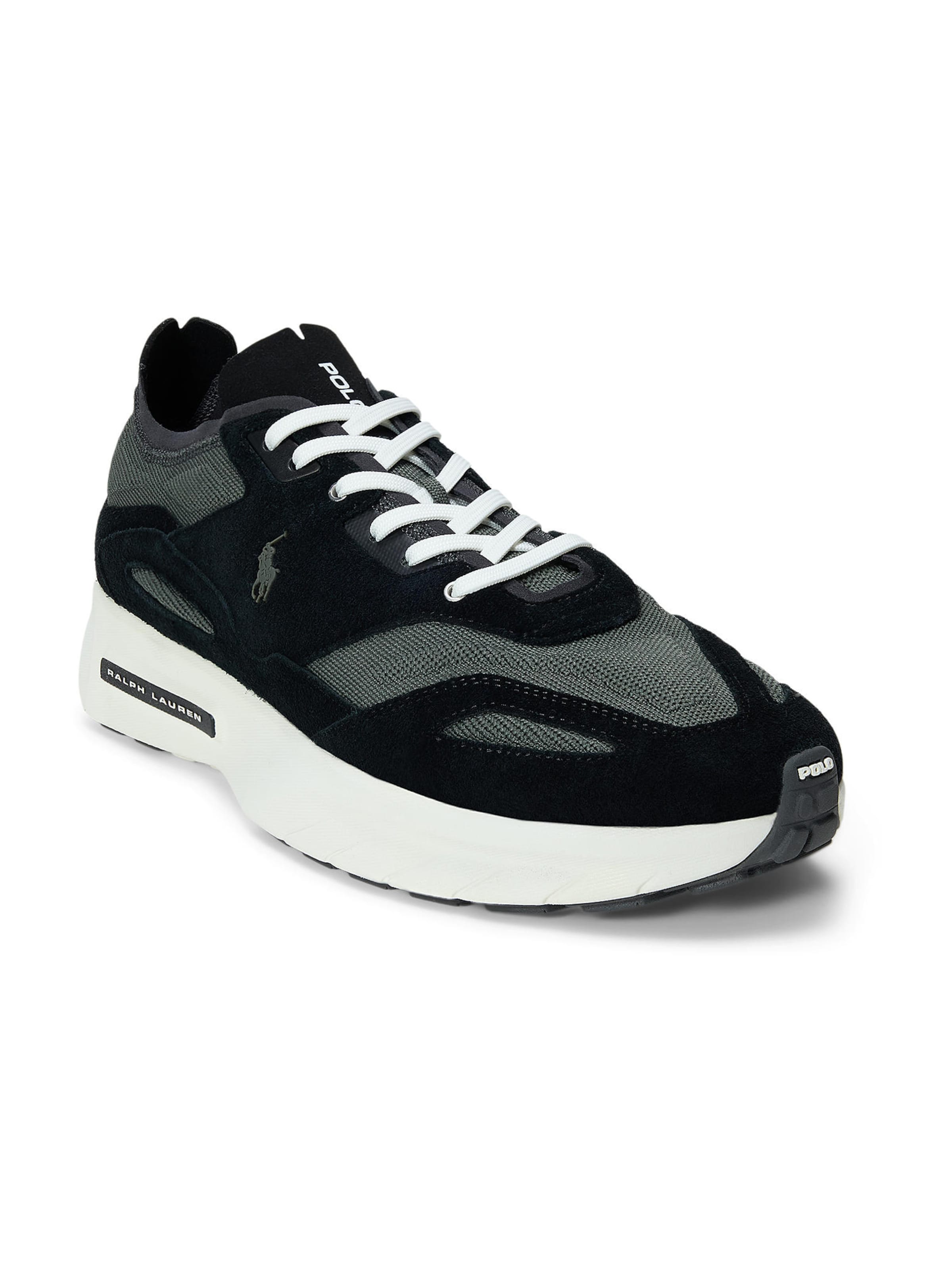 Baskets basses 'BOERUM' Polo Ralph Lauren en noir : devant