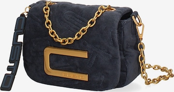 Borsa a spalla di Custo Barcelona in blu: frontale