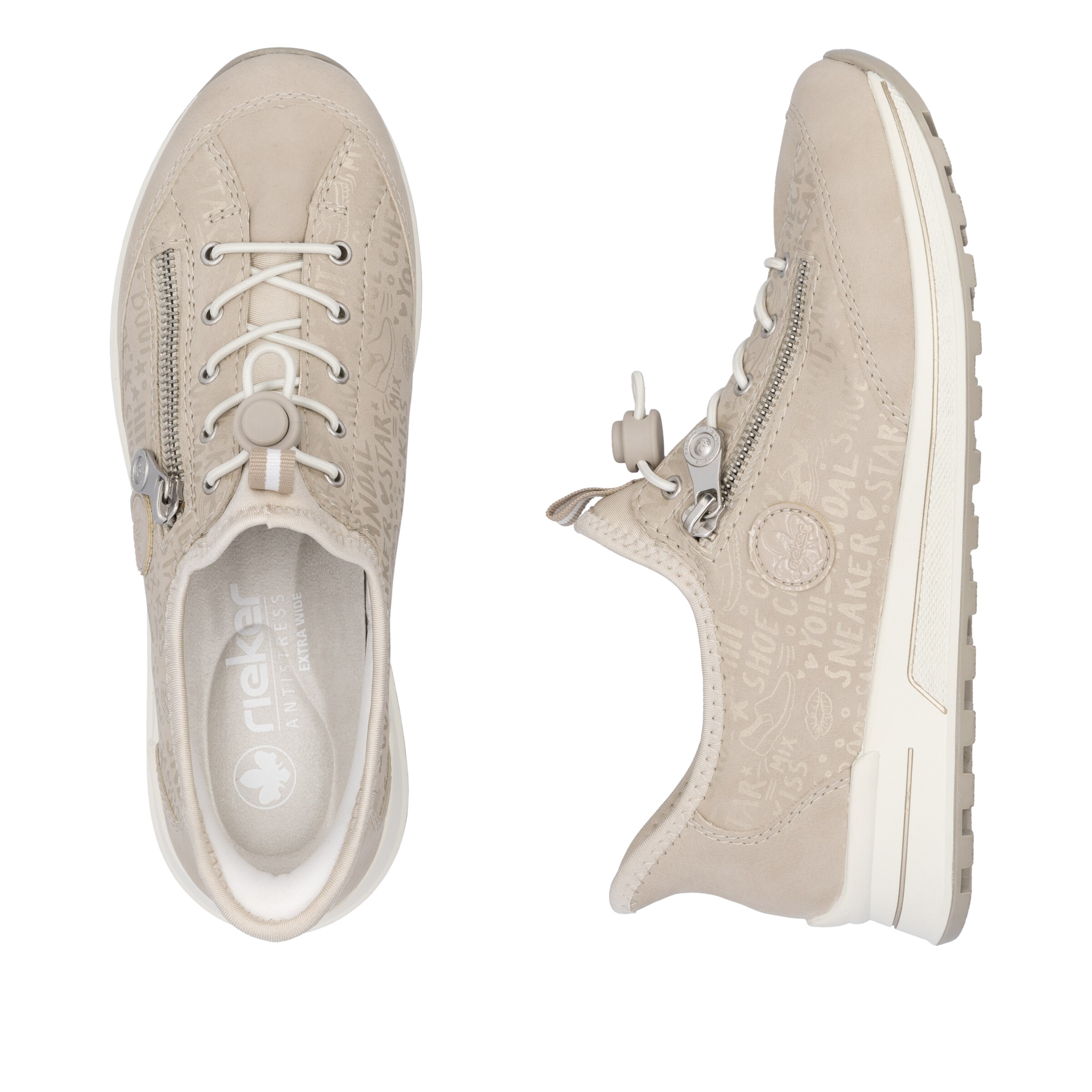 Rieker Platform trainers in Beige