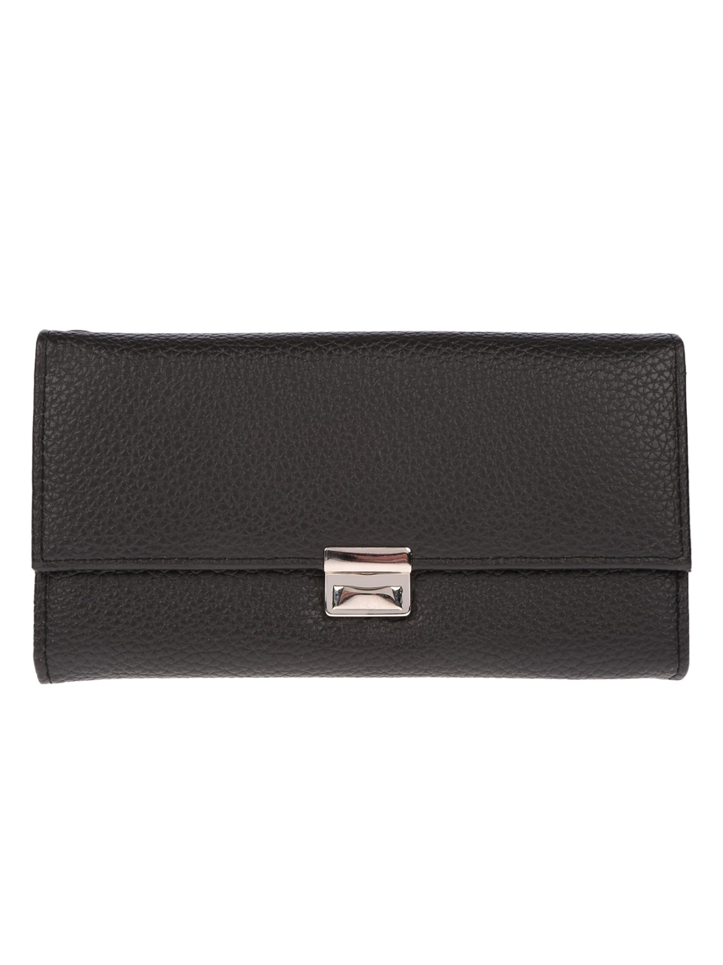 Christian Wippermann Wallet 'Christian Wippermann große Gastro Kellnerbörse Portemonaie Schwarz Geldbörse' in Black: front