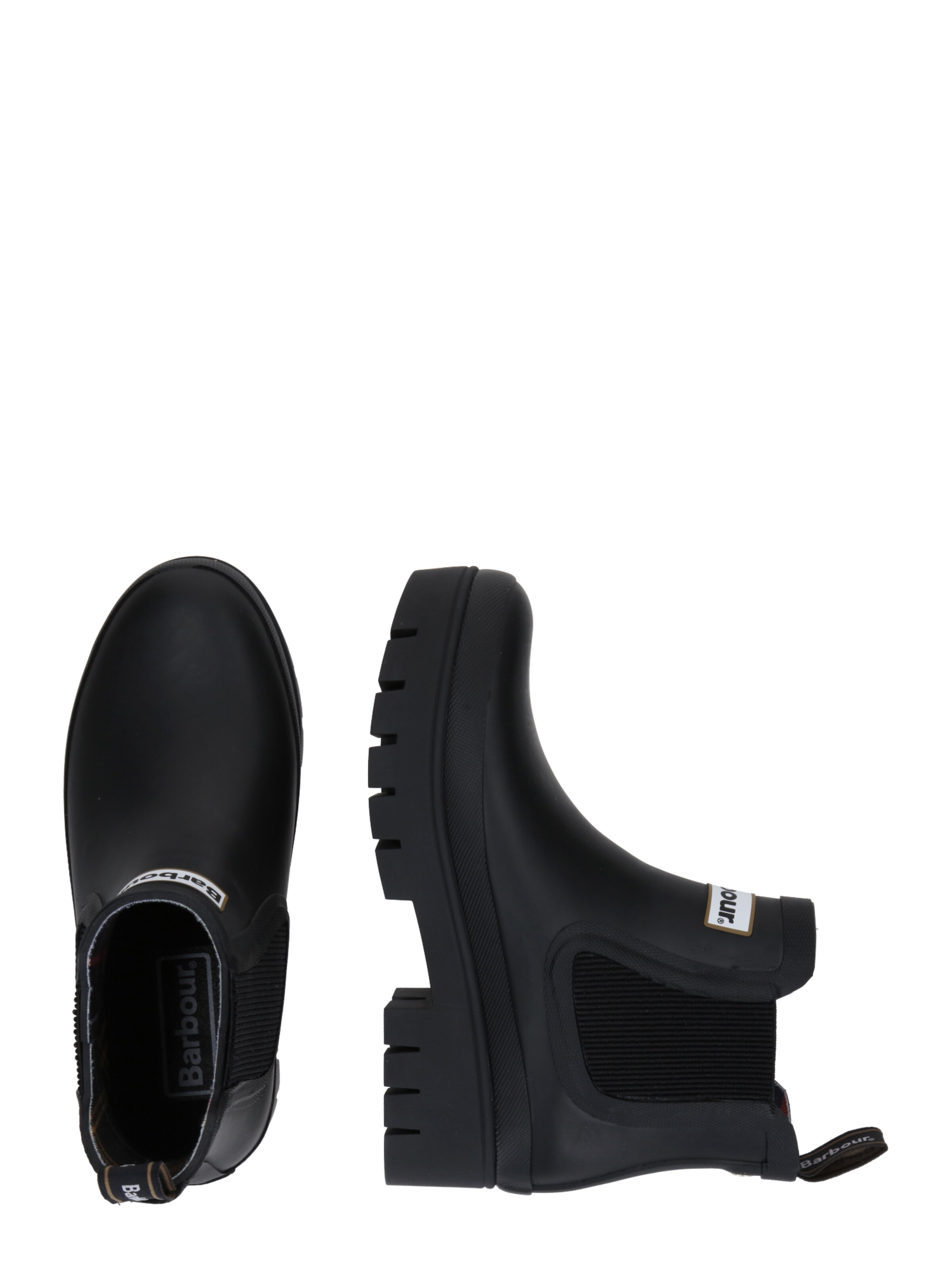 Barbour Gummistiefel 'Halton' in Schwarz