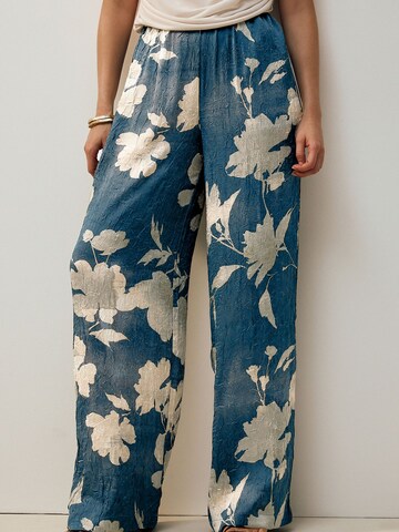 Wide leg Pantaloni de la Next pe albastru: față