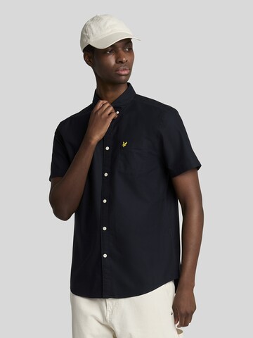 Lyle & Scott Regular fit Overhemd in Blauw: voorkant