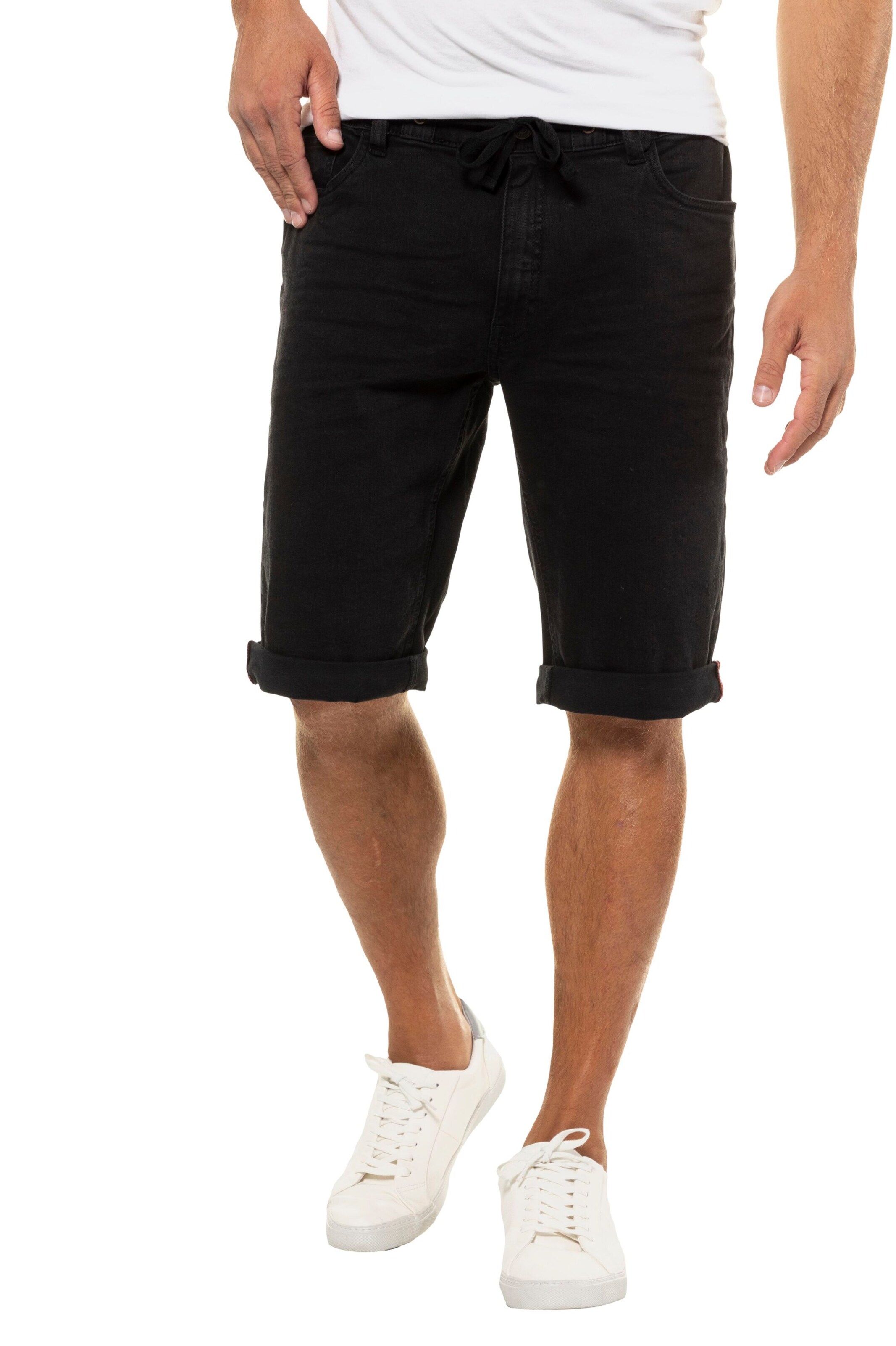 JP1880 Regular Hose in Schwarz: Vorderseite