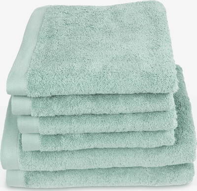 Herzbach home Duschtücher Pura, im Set, 2x Duschtücher (70x140cm), 4x Handtücher (50x100cm), Flächengewicht 500 gsm in 70x140 cm in mint, Produktansicht