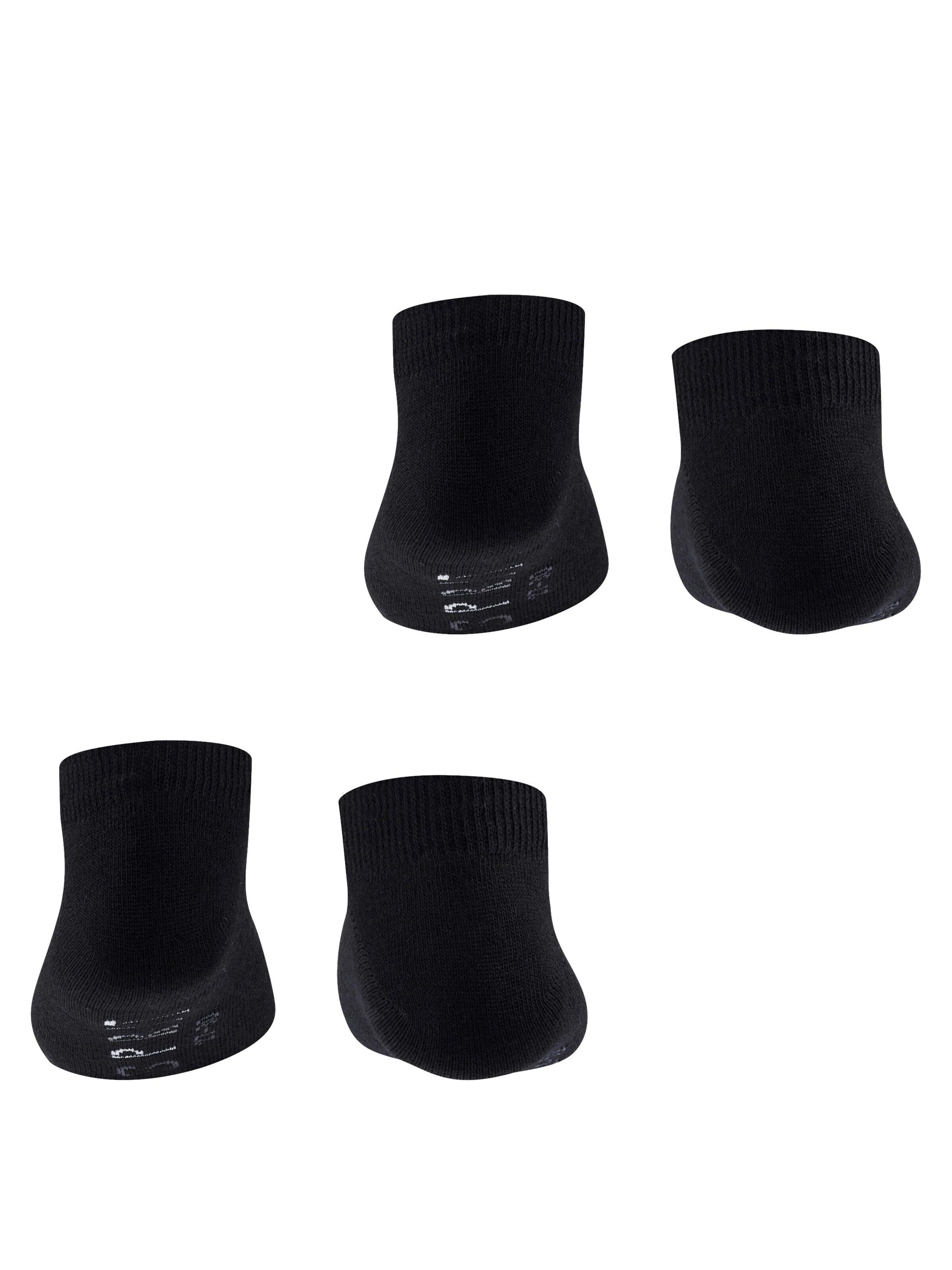 ESPRIT Socks 'Foot Logo 2-Pack' in Black
