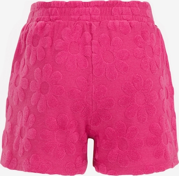 WE Fashion - Regular Calças em rosa