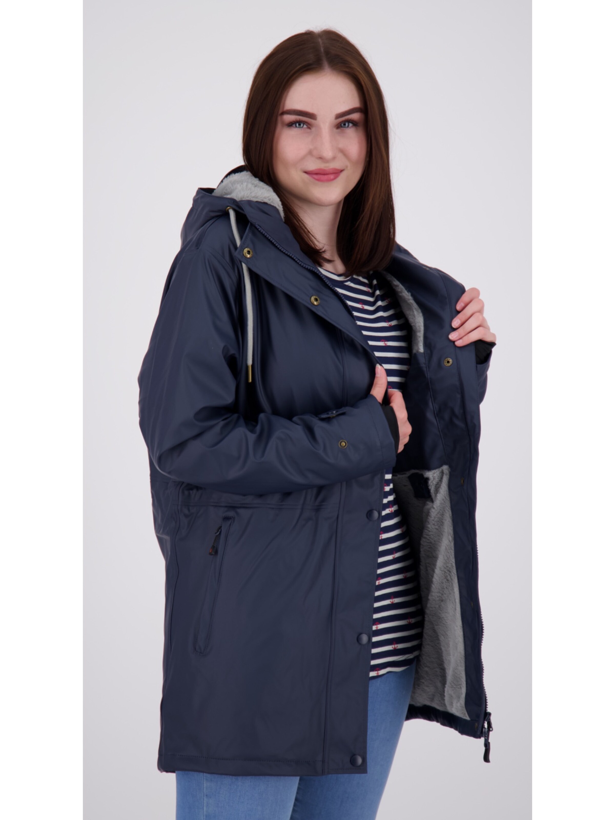 deproc Outdoorjacke 'Friesennerz ELLESMERE WMN'‌‌‌‌‌‌‌ in Blau