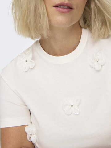 T-shirt 'OLIVIA' ONLY en blanc