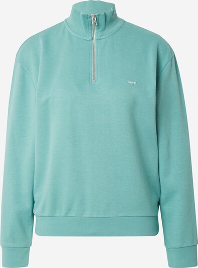 LEVI'S ® Sweatshirt 'Everyday 1/4 Zip' em verde claro / branco, Vista do produto