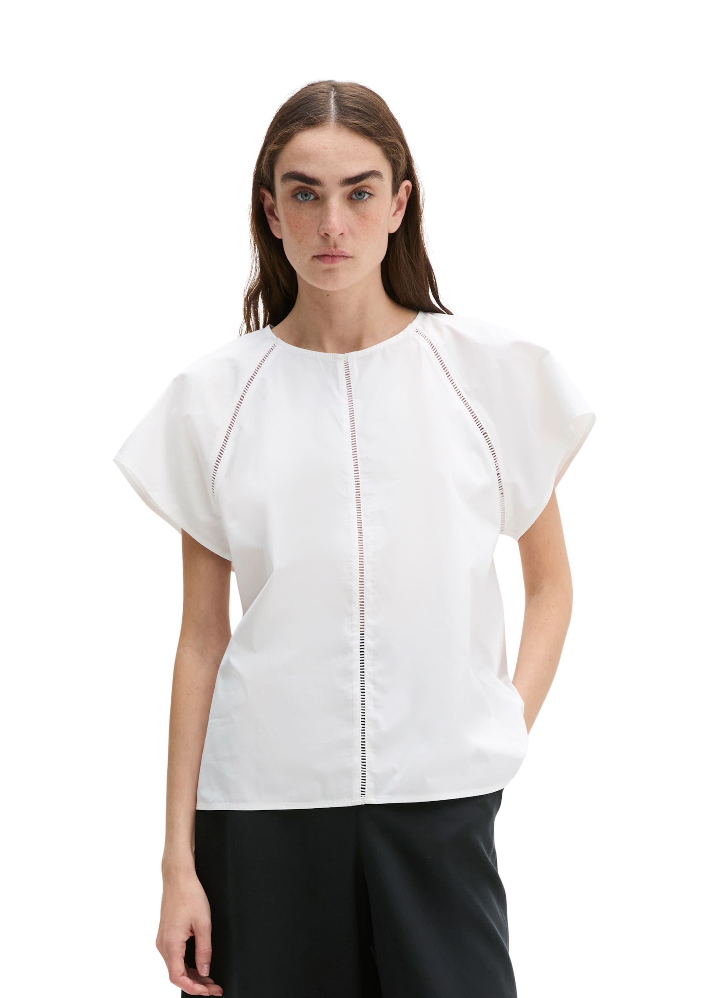 Marc O'Polo Bluse in Weiß: Vorderseite