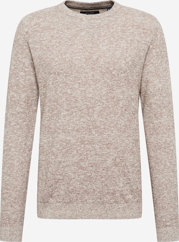 Pull-over 'Tyler' JACK & JONES en marron : devant