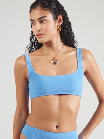 & Other Stories Bralette Bikini top in Blue: front