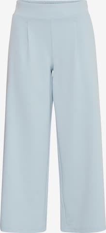 ICHI Wide leg Pleat-front trousers 'KATE' in Blue: front