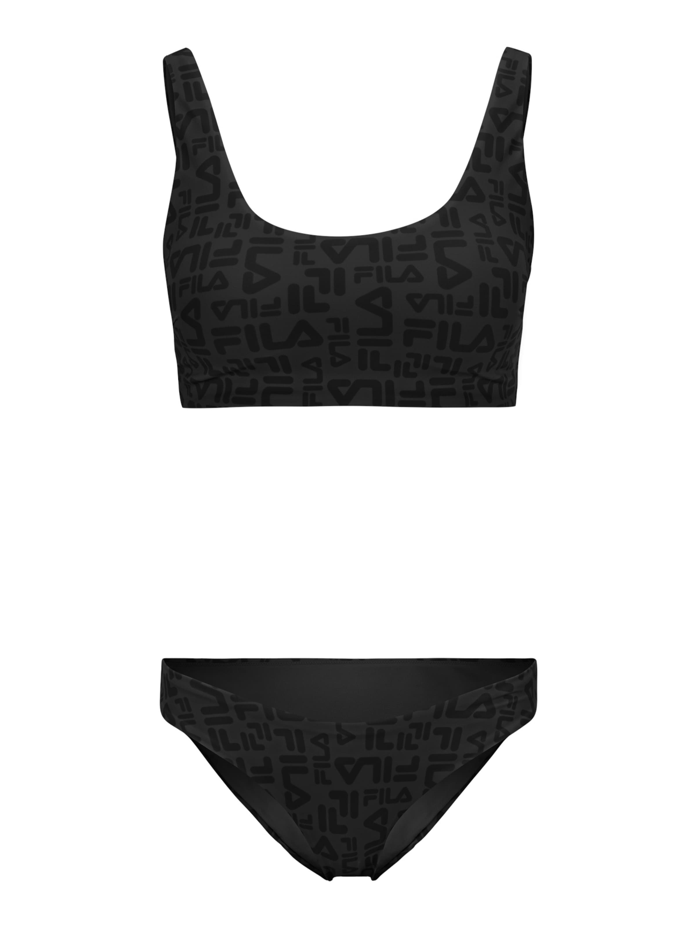 FILA Bustier Bikini 'Serrana' i sort: forside