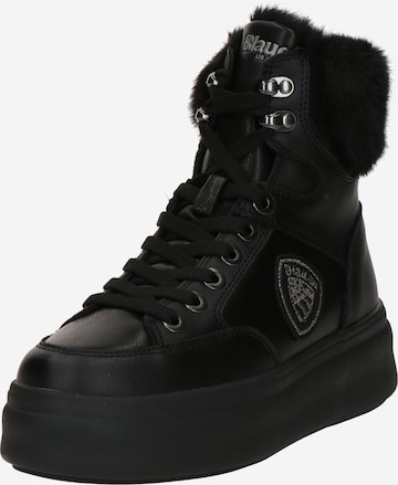 Bottines à lacets 'EMERY01' Blauer.USA en noir : devant