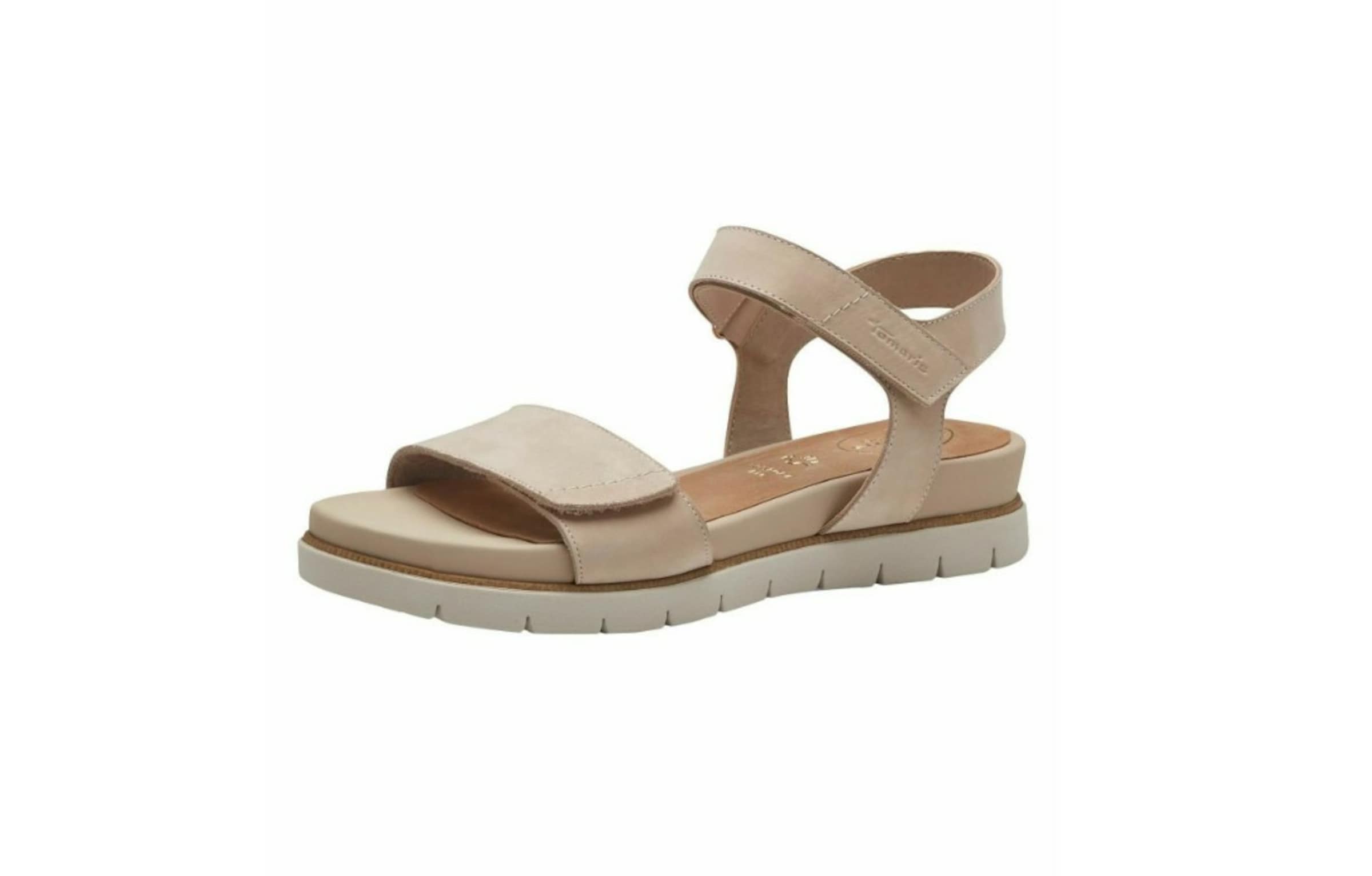 Tamaris Sandaal in Beige: voorkant