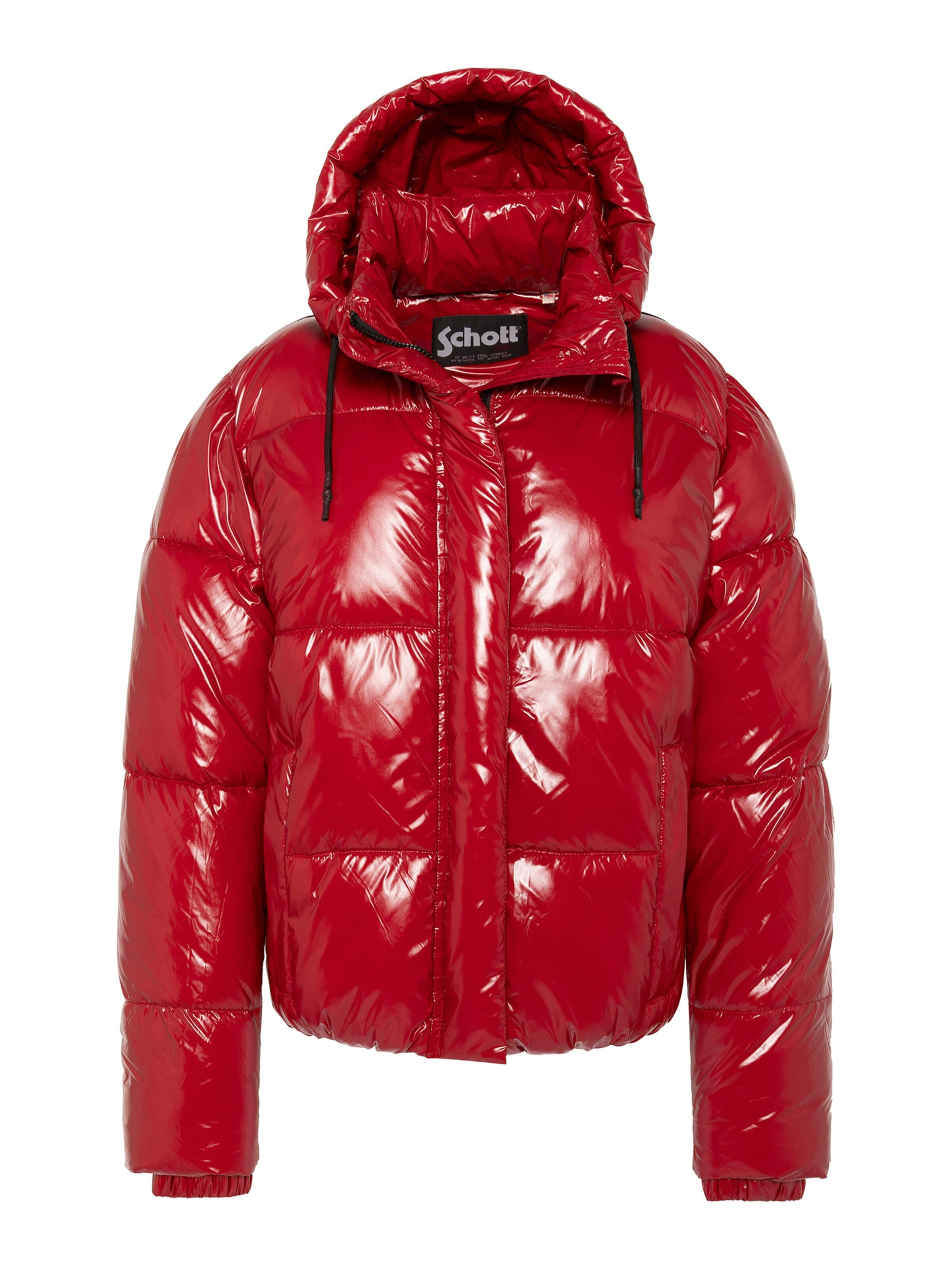 Manteau d’hiver Schott NYC en rouge : devant