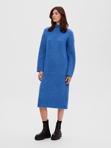 SELECTED FEMME Knitted dress 'Maline' in Blue