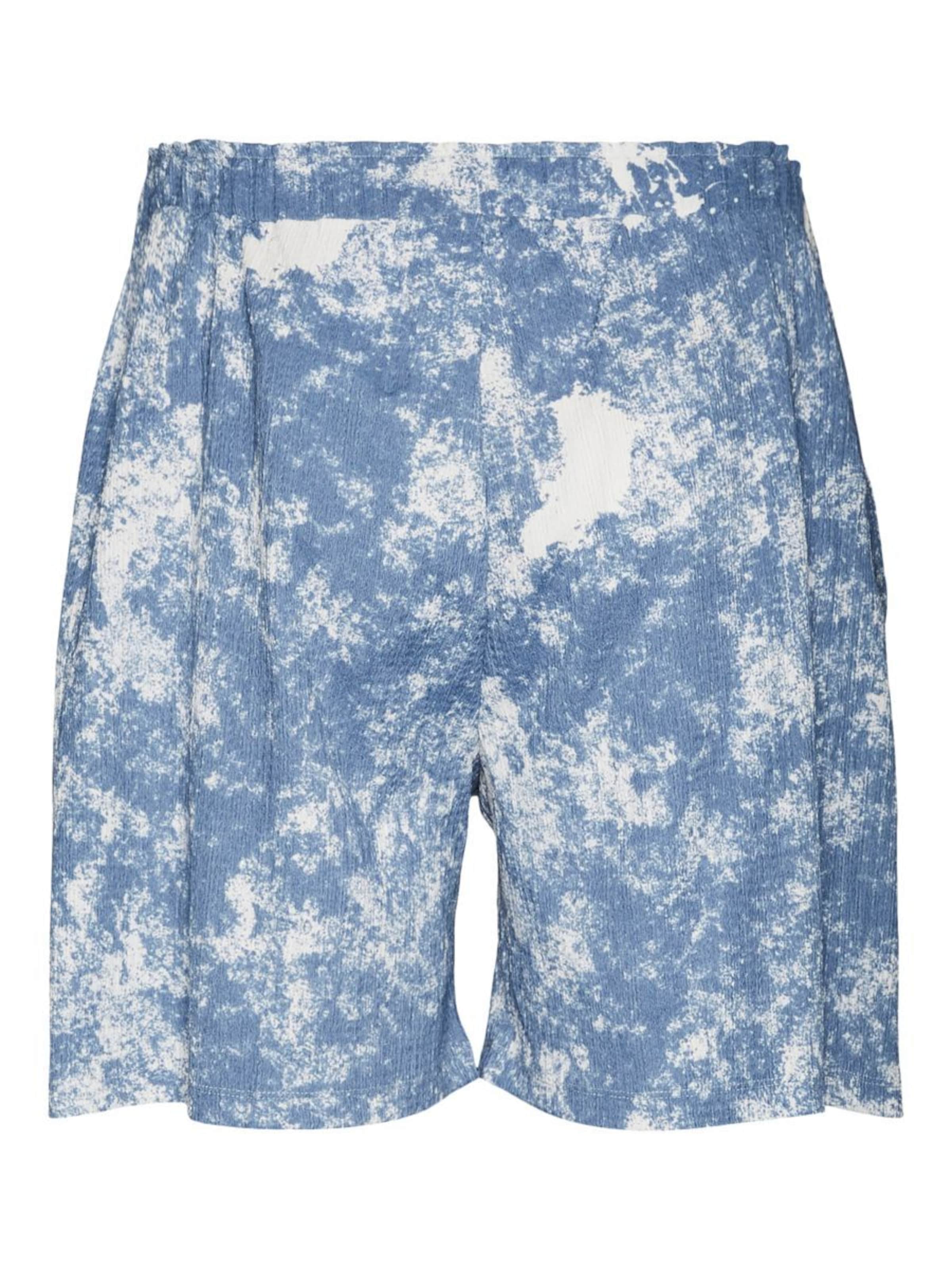 MAMALICIOUS Broek 'TINE' in de kleur Blauw / Wit, Productweergave