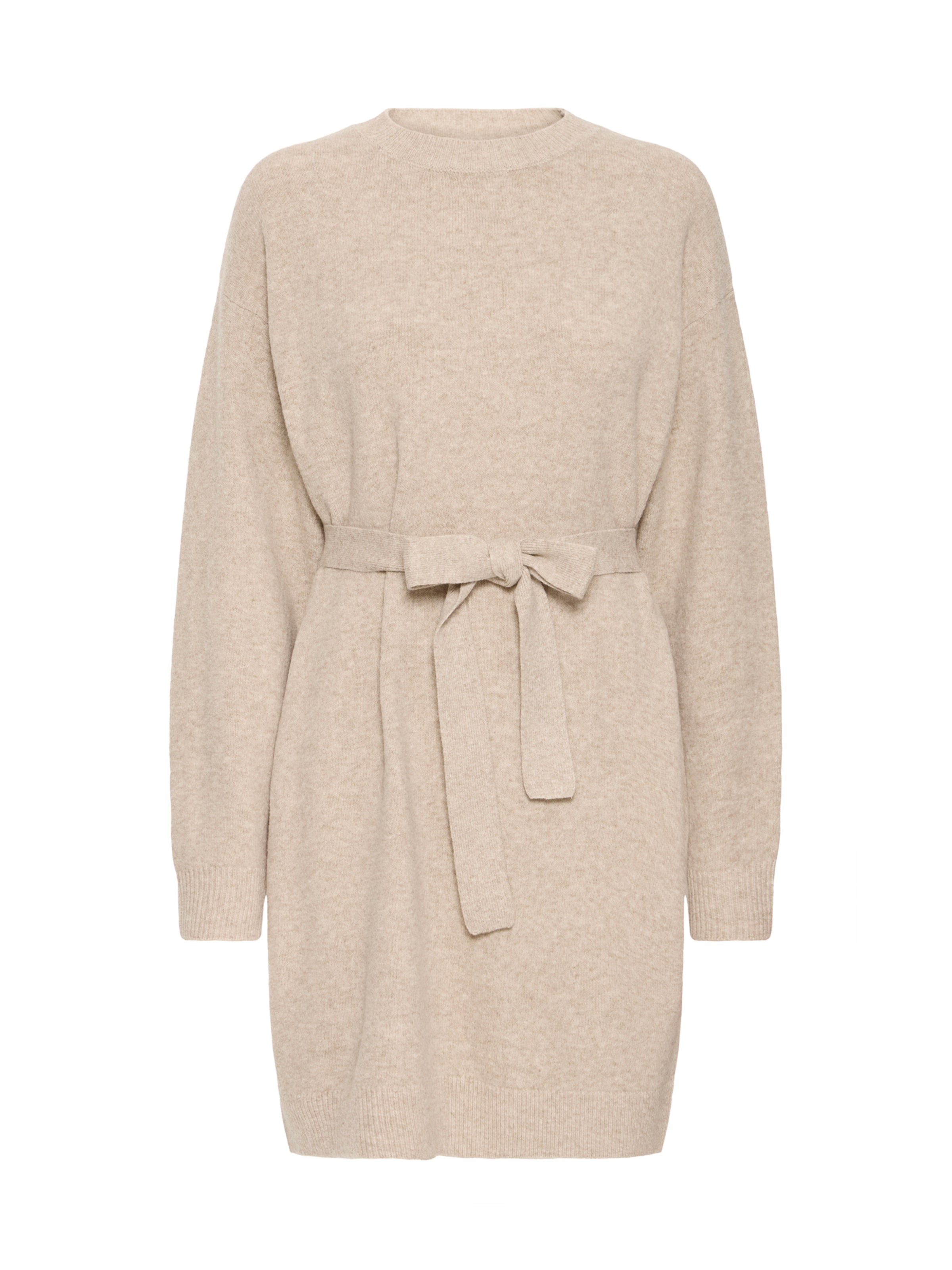 ICHI Pletené šaty 'IHDASILA' - Béžová: predná strana