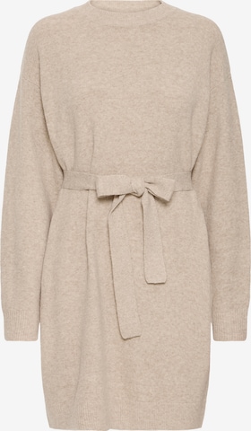 ICHI - Vestido de punto 'IHDASILA' en beige: frente