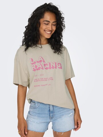 T-shirt oversize 'LINA' ONLY en gris