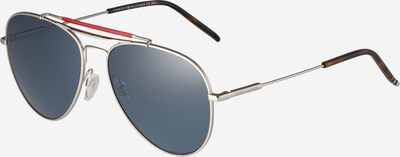 TOMMY HILFIGER Lunettes de soleil '1709/S' en brun foncé / gris argenté / argent, Vue avec produit