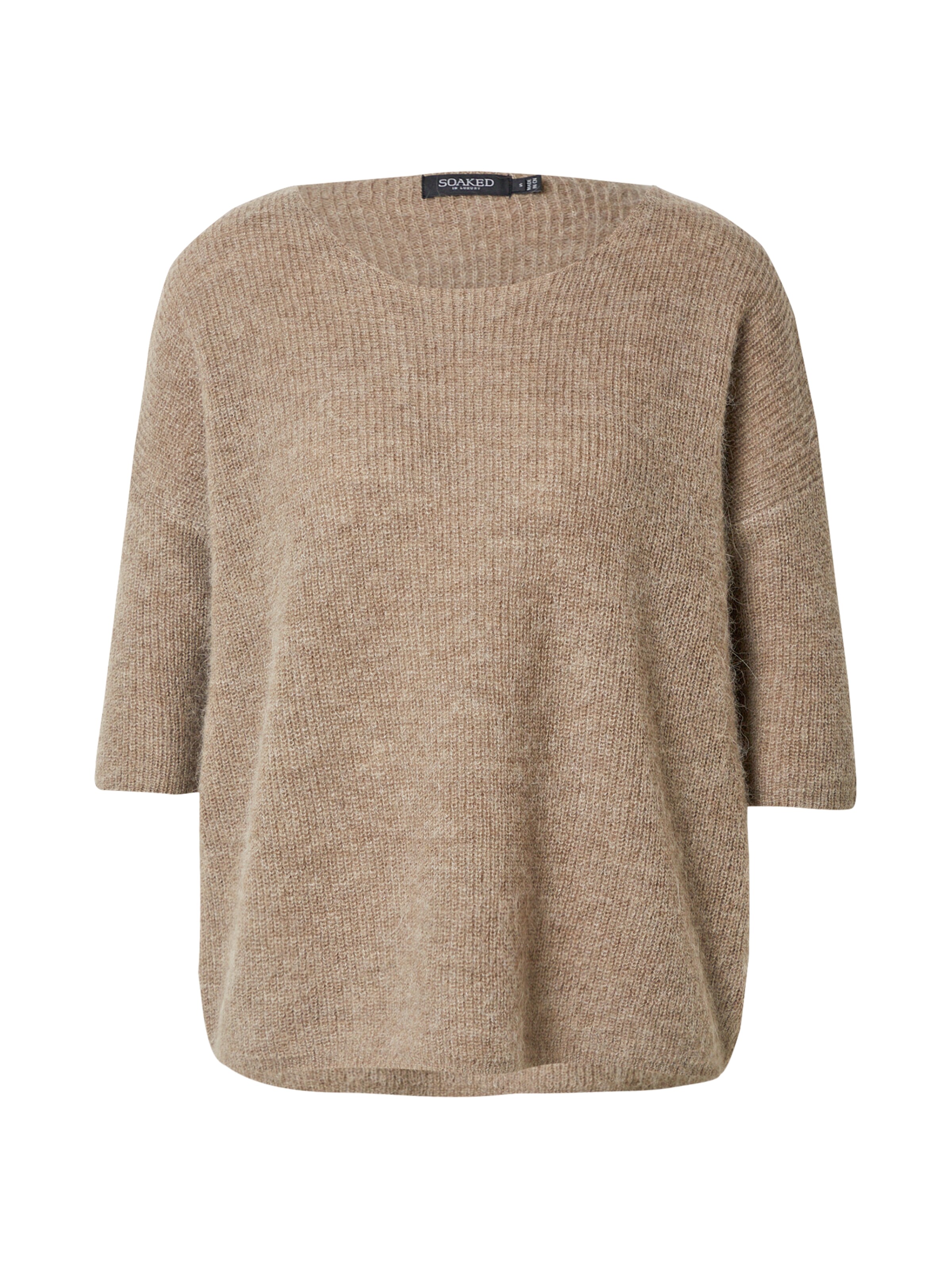 brūns SOAKED IN LUXURY Džemperis 'Tuesday': no priekšpuses
