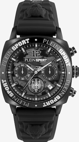 Plein Sport - Reloj analógico 'Wildcat Chrono' en negro: frente