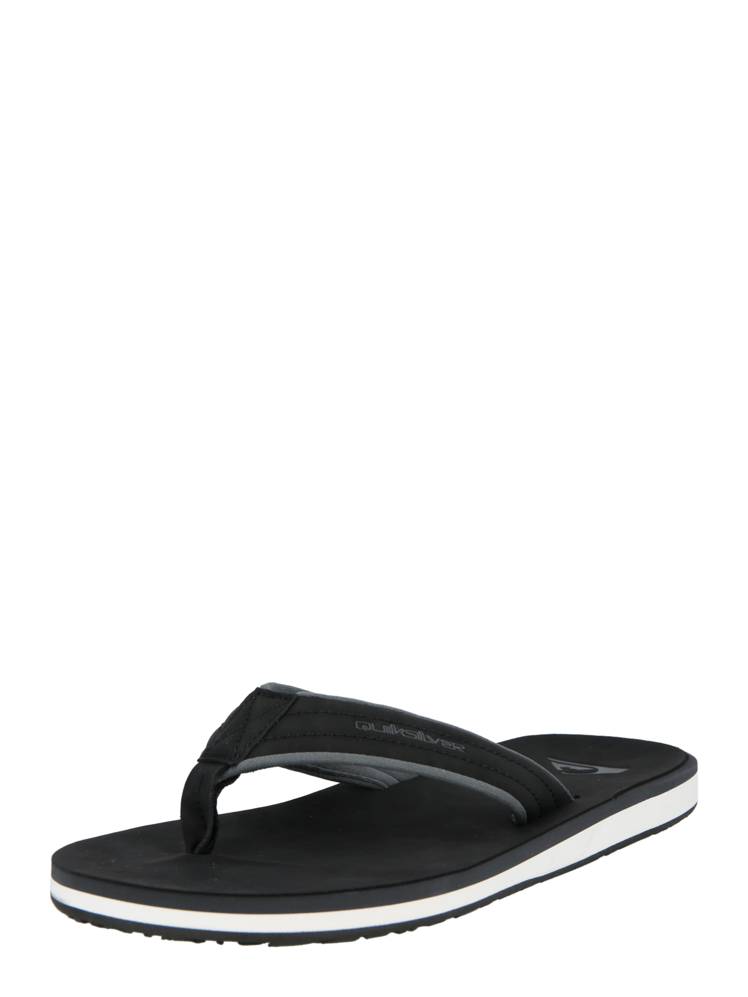 QUIKSILVER - Sandalias de dedo 'Carver' en negro: frente