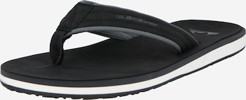 QUIKSILVER Σαγιονάρες διχαλωτές 'Carver' σε μαύρο: μπροστά