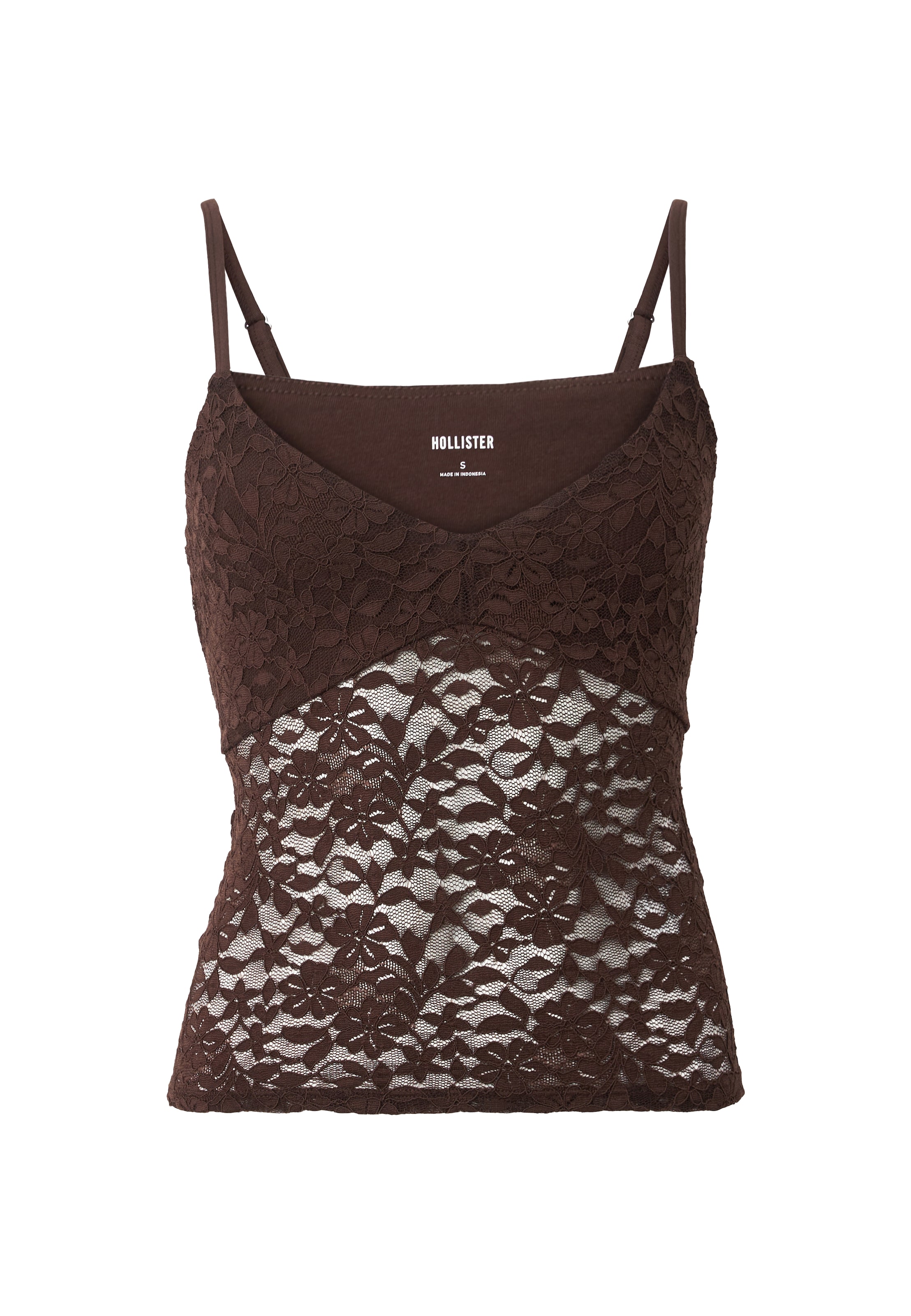 HOLLISTER Top w kolorze brązowy: przód