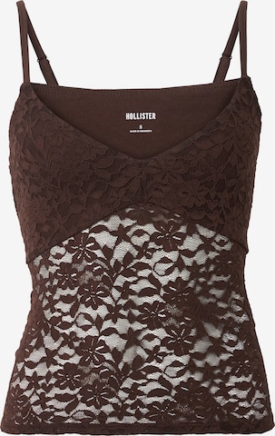 HOLLISTER Top w kolorze brązowy: przód