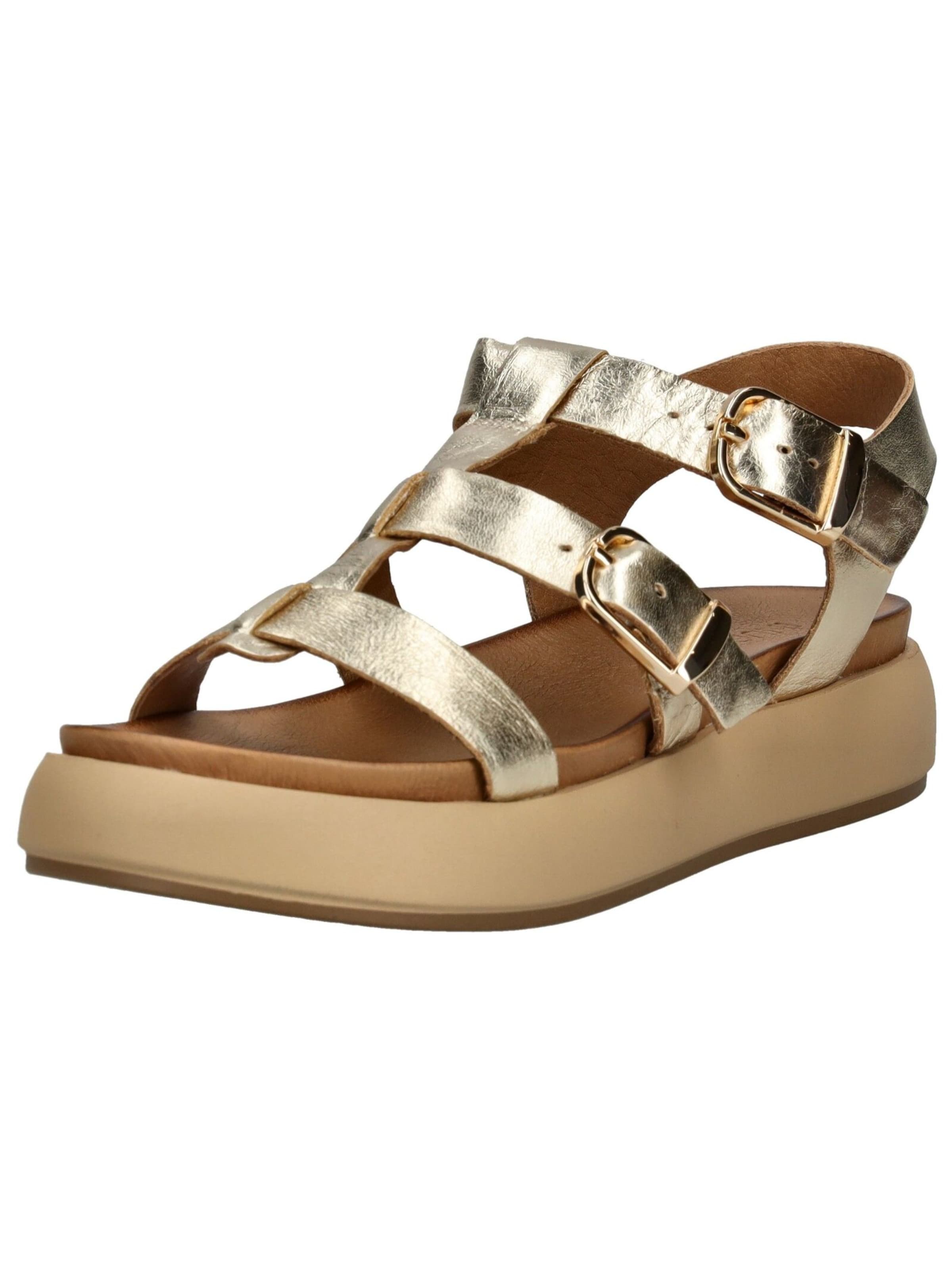 INUOVO Strap sandal in Gold: front