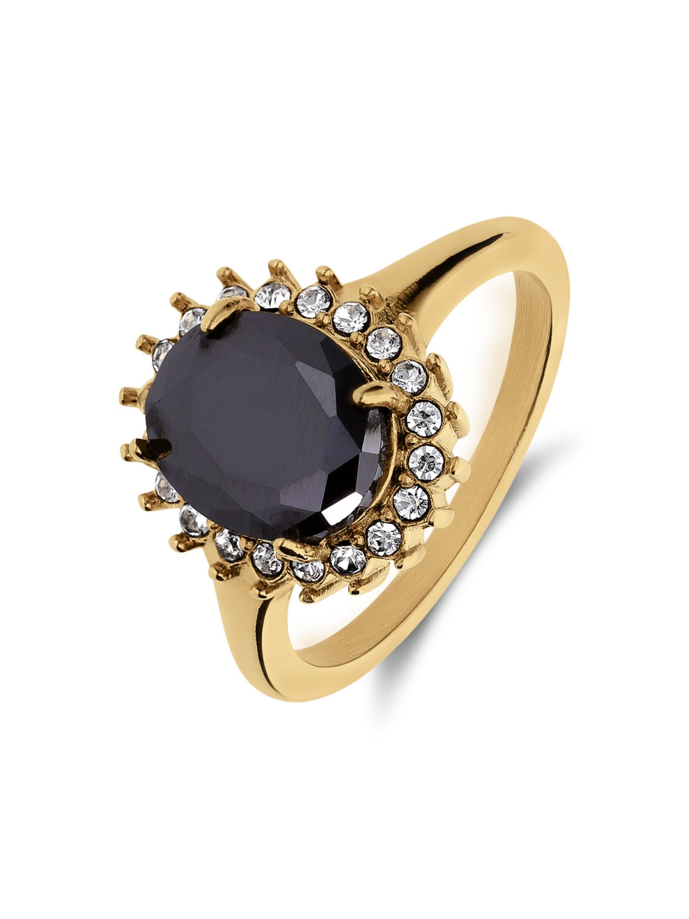 Lucardi Ring in Gold: Vorderseite