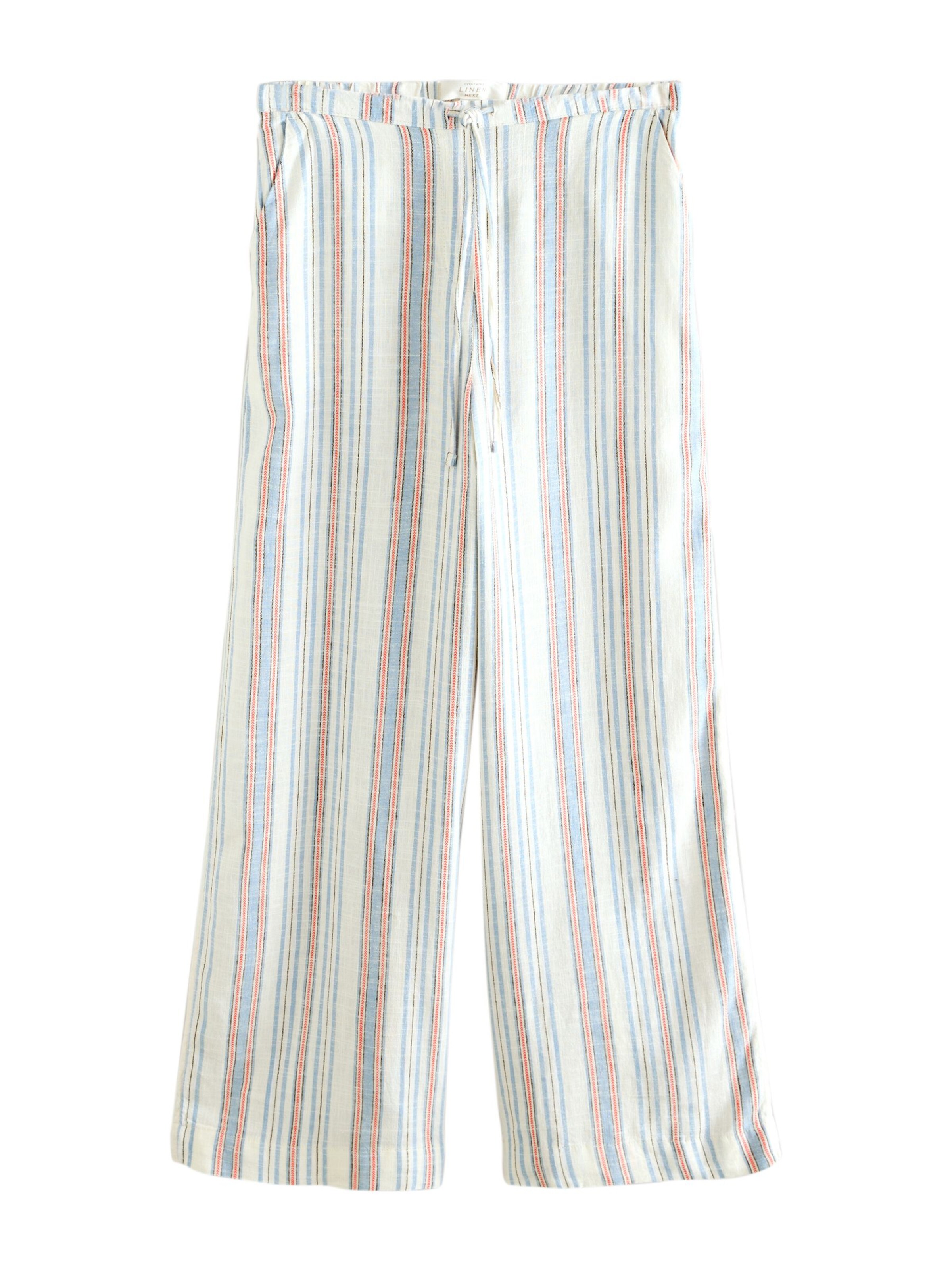 Next Broek in de kleur Ecru / Lichtblauw / Pastelrood, Productweergave